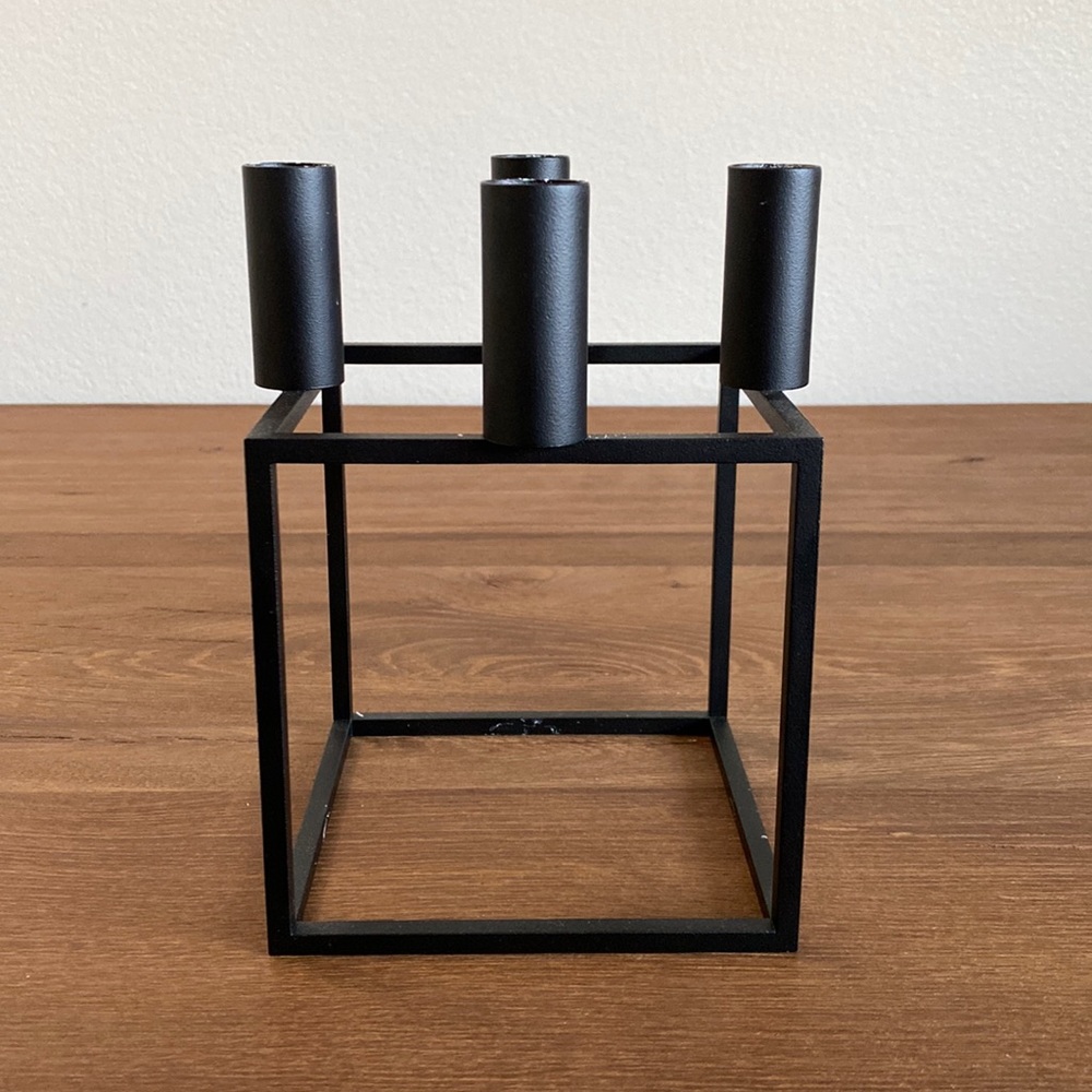 Black By Lassen Kubus 4 Candleholder